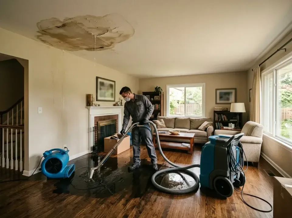 attic-pipe-burst-ceiling-drip-008 — frequently asked questions, Water Damage Restoration & Carpet Care in Garrettsville, OH